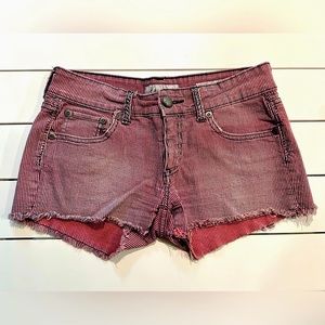 Daytrip, Buckle, Pink Pinstripe Shorts, Size 27